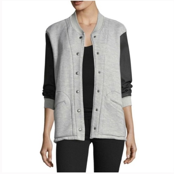 NWT Current/ElliottThe Classic Varsity jacket size 3 Large - Picture 1 of 8